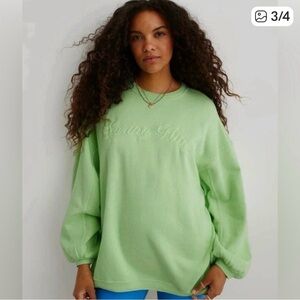 Aerie Light Green Spring Fling Sweater